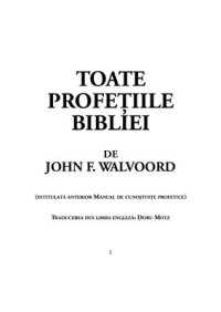 cover of the book Toate profețiile Bibliei