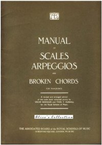 cover of the book Manual of Scales Arpeggios and Broken Chords for pianoforte