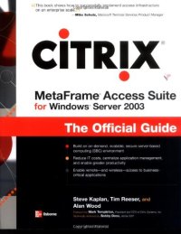 cover of the book Citrix MetaFrame Access Suite for Windows server 2003: the official guide