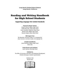 cover of the book Reading and Writing Handbook for High School Students