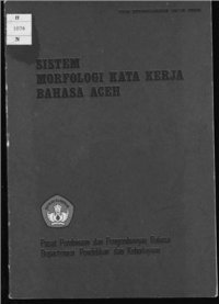 cover of the book Sistem Morfologi Kata Kerja Bahasa Aceh