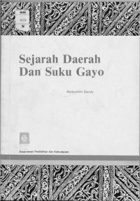 cover of the book Sejarah Daerah dan Suku Gayo