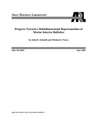 cover of the book Progress Toward a Multidimensional Representation of Mortar Interior Ballistics