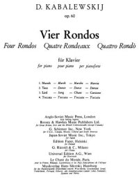 cover of the book Vier Rondos (Op. 60)