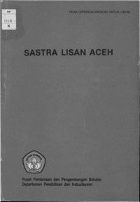 cover of the book Sastra Lisan Aceh