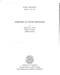 cover of the book Kiribatese: An outline description