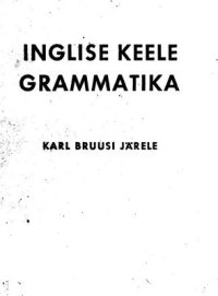 cover of the book English grammar. Inglise keele grammatika