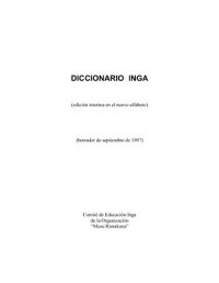 cover of the book Diccionario inga