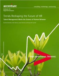 cover of the book Trends Reshaping the Future of HR. Talent Management Meets the Science of Human Behavior