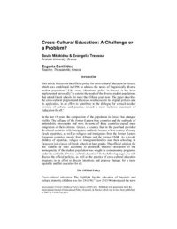 cover of the book Cross-Cultural Education: A Challenge or a Problem?