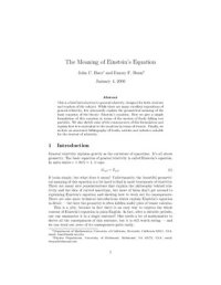 cover of the book The Meaning of Einstein's Equation