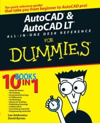 cover of the book AutoCAD & AutoCAD LT All-in-One Desk Reference For Dummies