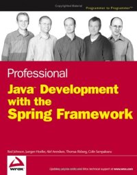 cover of the book Professional Java Development with the Spring Framework