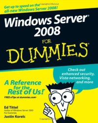 cover of the book Windows Server 2008 For Dummies