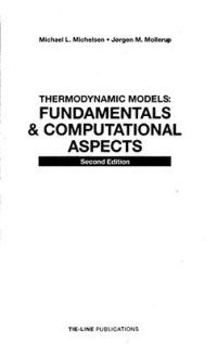 cover of the book Thermodynamic model: Fundamentals & computational aspects