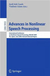 cover of the book Nonlinear Analyses and Algorithms for Speech Processing