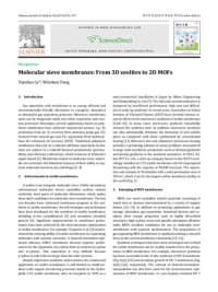 cover of the book Molecular sieve membranes: From 3D zeolites to 2D MOFs