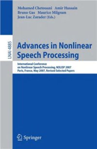 cover of the book Nonlinear Analyses and Algorithms for Speech Processing