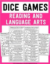 cover of the book Dice Games - Reading and Language Arts