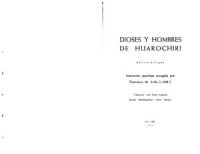 cover of the book Dioses y hombres de Huarochirí