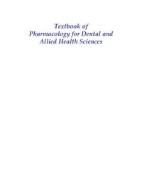 cover of the book Textbook of Pharmacology for Dental and Allied Health Sciences