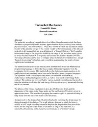 cover of the book Trebuchet mechanics