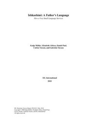 cover of the book Ishkashimi: A Father’s Language. How a Very Small Language Survives