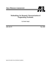 cover of the book Methodology for dynamic characterization of fragmenting warheads