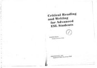 cover of the book Critical Reading and Writing for Advanced ESL Students