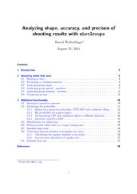 cover of the book Analyzing shape, accuracy, and precison of shooting results with shotGroups