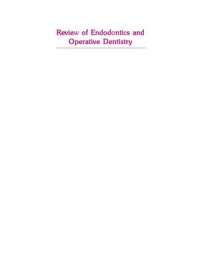 cover of the book Review of Endodontics and Operative Dentistry