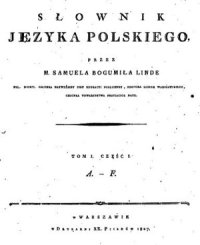 cover of the book Słownik języka polskiego. Tom I. Cz.1 (A-F)