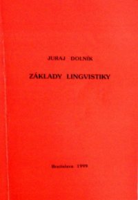 cover of the book Základy lingvistiky