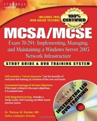 cover of the book MCSA/MCSE Exam 70-291 Study Guide and Training System: Implementing, Managing, and Maintaining a Windows Server 2003 Network Infrastructure