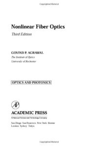 cover of the book Nonlinear Fiber Optics