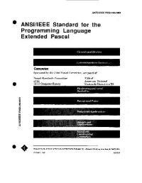 cover of the book IEEE Standard for the Programming Language Extended Pascal