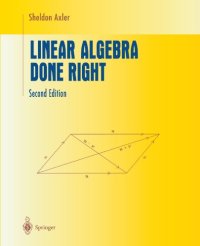 cover of the book Linear Algebra Done Right