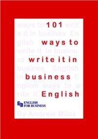 cover of the book 101 Ways to Write It in Business English