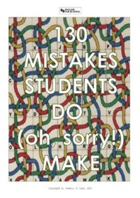 cover of the book 130 common mistakes students do (oh, sorry!) make