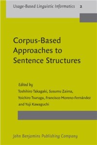 cover of the book Corpus-based Approaches to Sentence Structures