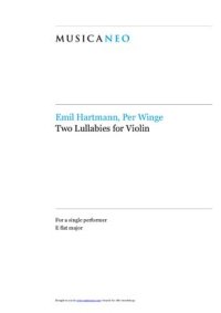 cover of the book Two Lullabies for Violin