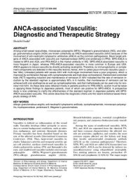 cover of the book ANCA-associated Vasculitis: Diagnostic and Therapeutic Strategy