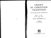 cover of the book Christ in Сhristian Tradition. From the Apostolic Age to Chalcedon (451)