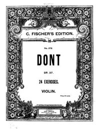 cover of the book 24 Exercises. Violin