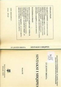 cover of the book Sintaksi i shqipes