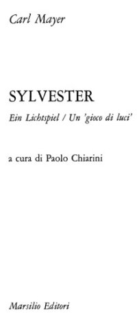 cover of the book Sylvester - ein Lichtspiel