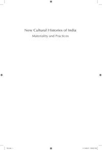 cover of the book New Cultural Histories of India - Materiality and Practices