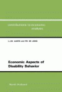 cover of the book Economic Aspects of Disability Behavior