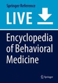 cover of the book Encyclopedia of Behavioral Medicine