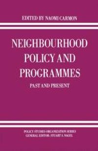 cover of the book Neighbourhood Policy and Programmes: Past and Present